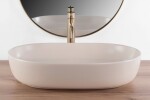 REA - Umývadlo na dosku CLEO 61 BEIGE MATT REA-U9655