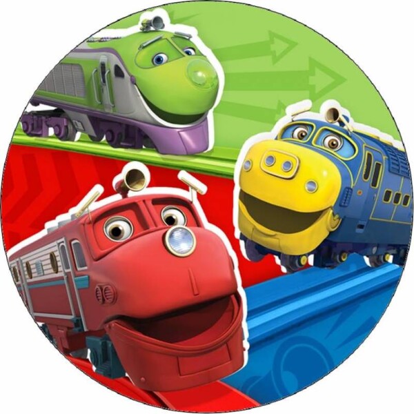 Jedlý papier Chuggington - veselé vláčky 19,5 cm - Pictu Hap - Pictu Hap