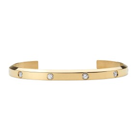 Daniel Wellington Otvorený pevný pozlátený náramok Classic Lumine DW004017 15,5 cm