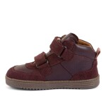 Dievčenské celoročné kožené členkové barefoot topánky LOOP HIGH-TOPS DARK BORDEAUX Froddo G2110157-4 - 33