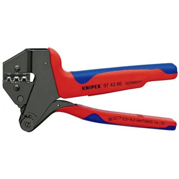 Knipex Knipex-Werk 97 43 66 0.5 do 6 mm², vr. výmenných krimpovacích vložiek, 1 ks; 97 43 66