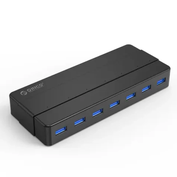 Orico H7928-U3-V1 USB HUB čierna / 7x USB-A 3.0 / kábel USB 3.0 1m
