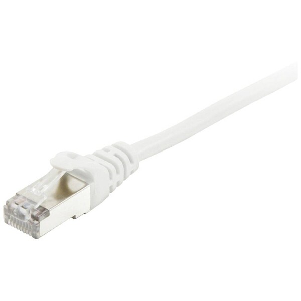 Equip 605515 RJ45 sieťové káble, prepojovacie káble CAT 6 S/FTP 7.50 m biela pozlátené kontakty 1 ks; 605515