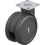 Blickle 849807 dvojité plastové otočné pojazdové koliesko; 849807