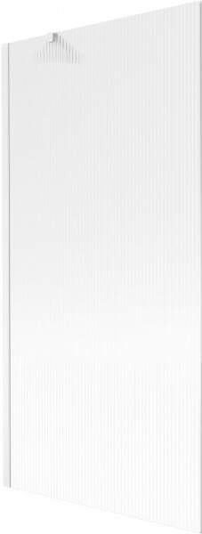 MEXEN/S - Next vaňová zástena FIX 90 x 150, prúžky, biela 895-090-000-00-09-20