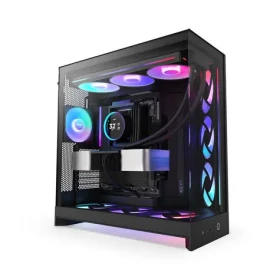 NZXT H9 Flow RGB (2025) čierna / E-ATX / 2x USB-A 3.2 / 1x USB-C 3.2 / 3x 140mm ARGB / 1x 120mm / bez zdroja (CM-H92FB-R1)