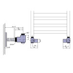 SAPHO - CUBE COMBI pripojovacia sada ručná rohová, pravá, chróm CP561S