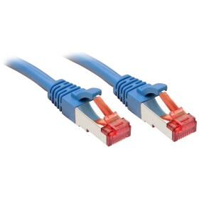 LINDY 47726 RJ45 sieťové káble, prepojovacie káble CAT 6 S/FTP 30.00 m modrá PVC plášť, fóliové tienenie, tienenie pletivom, krútené páry, kompletné tienenie,; 47726