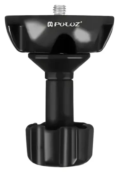 Puluz Adaptér 75 mm z plochého na guľový úchyt / Adaptér / pre fluidnú hlavu / závit 3/8" a 1/4" / kov (PU3503)