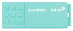 GOODRAM UME3 CARE USB 3.0 64GB zelená / Flash disk / USB-A 3.0 / čítanie: 60MBs / zápis: 20MBs (UME3-0640CRR11)