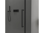 CERANO - Sprchové posuvné dvere Lantono L/P - 8 mm - Soft-Close - čierna matná, grafitové sklo - 130x195 CER-8050BD7238
