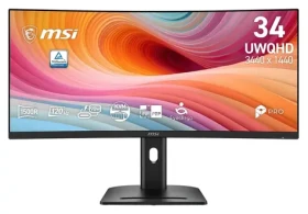 34" MSI PRE MP341CQPHG E12 čierna / Monitor / VA / UWQHD / 21:9 / 120Hz / 4ms / HDMI + DP + USB-C / VESA (PRO MP341CQPHG E12)