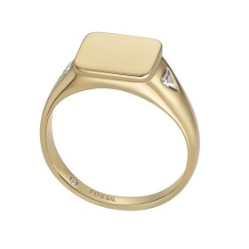 Fossil Pozlátený dámsky prsteň z ocele Ellis JF04791710 54 mm