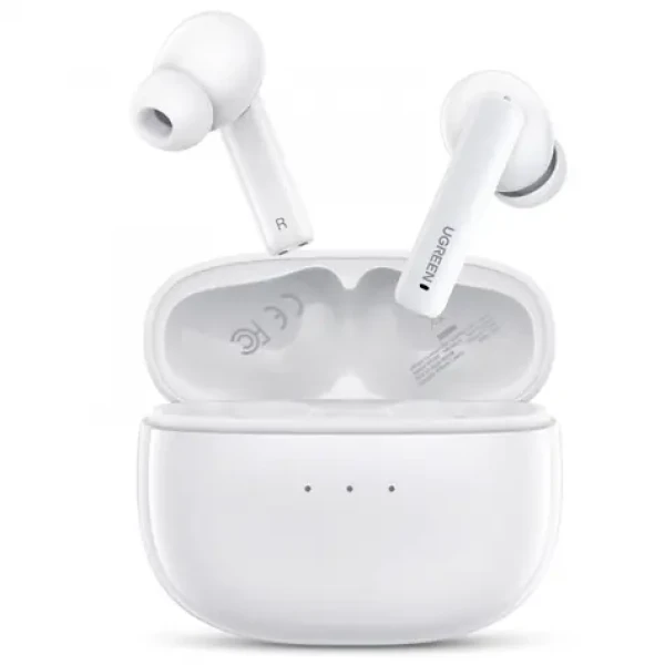 Ugreen HiTune T3 ANC biela / Bezdrôtové slúchadlá / mikrofón / Bluetooth 5.2 / ANC (90206)
