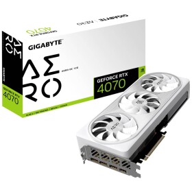 GIGABYTE GeForce RTX 4070 AERO OC 12G / 2565 MHz / 12GB GDDR6X / 192bit / 1x HDMI + 3x DP / 200W (8+8) (GV-N4070AERO OC-12GD)