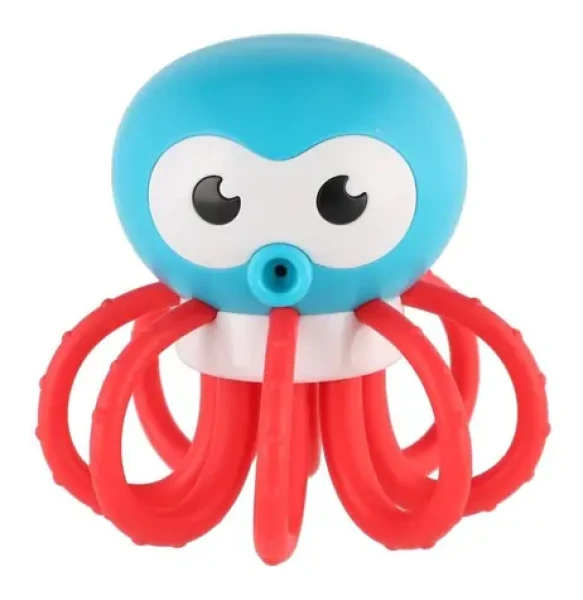 TEDDIES Hrkálka chobotnice / Plast / 8 × 8 cm / od narodenia