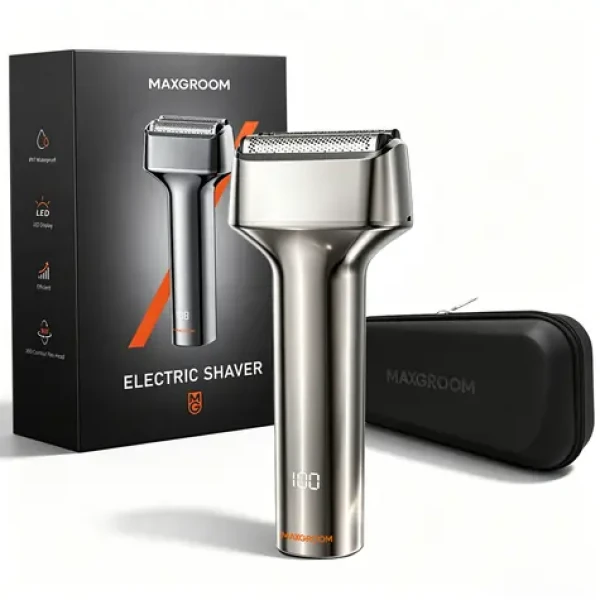 MAXGROOM WF-2037D strieborná / Holiaci strojček / Sieťkový / IPX7 vodeodolný