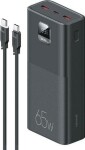 USAMS PB68 30000mAh 65W QC 3.0 PD Fast Charge + USB-C/USB-C Cable 100W black US-CD185
