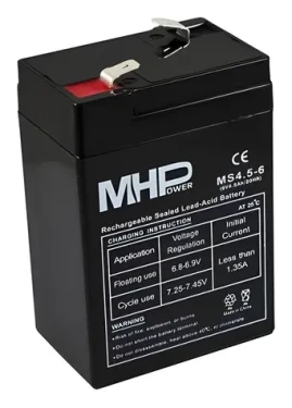 MHPower MS4.5-6 / Akumulátor / VRLA AGM / 6 V / 4,5 Ah (MS4.5-6)