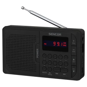 Sencor SRD 216 čierna / Digitálne rádio / FM / BT / USB / SD (8590669391271)