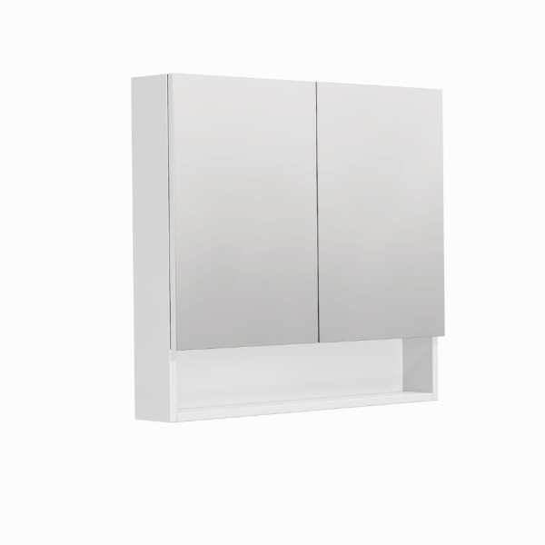 Zrkadlová skrinka SAT Cubeway 80x14x72 cm lamino biela lesk GALCU80BL GALCU80BL