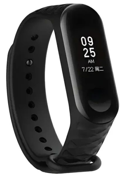 Beline čierna / Remienok pre XIAOMI Mi Band 5/6/7 / silikónový
