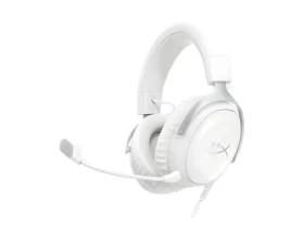 HyperX Cloud III biela / Herné slúchadlá / mikrofón / USB-C / PC, PS5, PS4, Xbox, Switch (BS7C1AA)