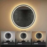 Tutumi - Zrkadlo LED 70cm MMJ BRUSH SILVER HOM-06506