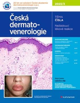 Česká dermatovenerologie 2023/3, Hercogová Třešňák Jana