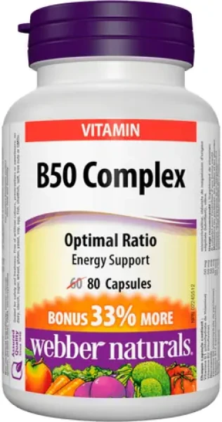Webber naturals B50 Complex 80 tabliet (04955)