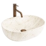REA - Umývadlo na dosku Amelia Travertine Classic 48 REA-U4210