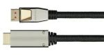 Python čierna / Kábel DisplayPort - HDMI / DP 1.4 - HDMI 2.0 / 4K 60Hz / 1 m / pozlátené konektory (GC-M0216)