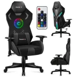 Huzaro Combat 7.6 RGB čierna / Herná stolička / nastaviteľná / nosnosť až 140 kg (HZ-COMBAT 7.6 RGB BLACK)