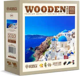 Wooden City Drevené puzzle Santorini - Grécko 1010 dielikov