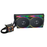 Lian Li GALAHAD II LCD 280 TL AIO čierna / 2x 140 mm / ARGB podsvietenie / 2300 RPM / 32 dB / Intel + AMD (G89.GA2ALCD28TLB.00)