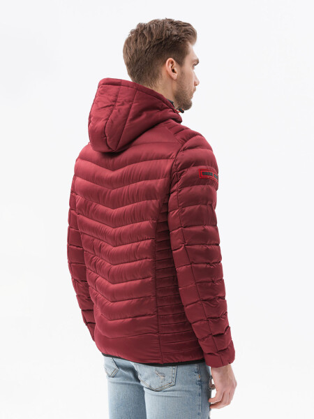 Pánska bunda Ombre Jacket C368 Burgundy