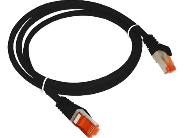 AVIZIO KKS6CZA1.0 čierna / Patch kábel / Cat6 / F/UTP / RJ-45 / 1 m (KKS6CZA1.0)