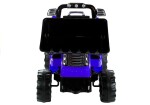 Mamido Detský elektrický traktor Power s radlicou modrý