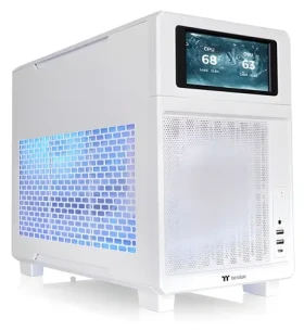 Thermaltake TR200 biela / Micro ATX / 2× USB-A 3.2 Gen 1 / 1× USB-C 3.2 Gen 2 / Bez zdroja / AIO 360 mm (CA-11L-00S6NN-00)