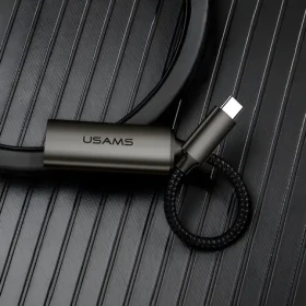 USAMS U22 SJ282 čierna / Adaptér / USB-C - HDMI / 4K / 0,15 m (SJ282HD01)