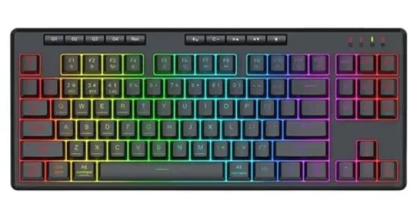 Redragon K516RGB-PRO SHIVA PRO 87 čierna / Herná klávesnica / RGB / BT / USB / US (K516RGB-PRO)
