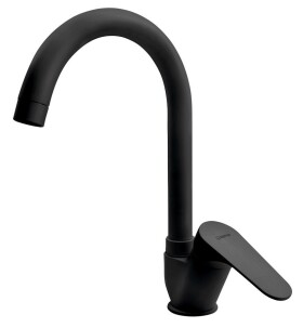 SAPHO SAPHO - CORNELI stojánkova drezová batéria s vysokou hubicou, čierna mat CE60/15