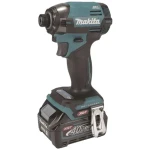 Makita Aku rázový skrutkovač XGT 40V 2x 2,5 Ah / Aku rázový skrutkovač / 1/4" / 220 Nm / nabíjačka (TD002GD201)