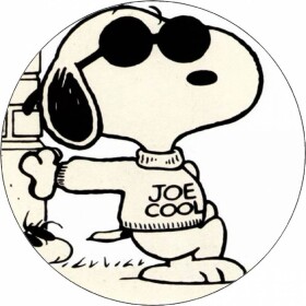 Jedlý papier Snoopy, čiernobiela ilustrácia, 19,5 cm - Pictu Hap