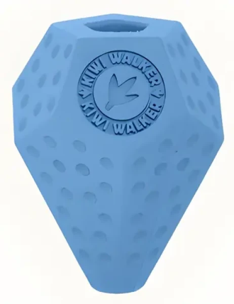 KIWI WALKER Hračka DIABALL Maxi modrá / Guma / Otvor na maškrty / Pre psov / 10 cm (RUB-247)