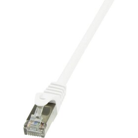 LogiLink CP2101S RJ45 sieťové káble, prepojovacie káble CAT 6 F/UTP 15.00 m biela s ochranou 1 ks; CP2101S