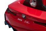 Mamido Mamido Elektrické autíčko BMW i4 červené 12V7Ah EVA kolesá ECO Koža