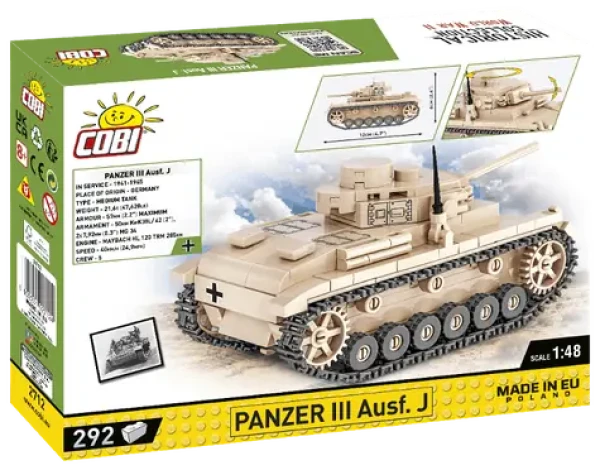 COBI 2712 Nemecký stredný tank Panzer III Ausf. J