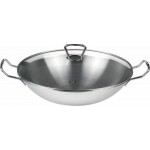 Pánev WOK nerezová se skleněnou pokrievkou – Ø 36 cm – Kunming - Fissler - Fissler