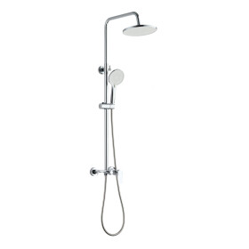 INVENA - Sprchový stĺp s batériou, Rikia, chróm AU-24-B01-G